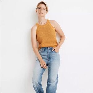 Madewell Mustard Knit Tank Top